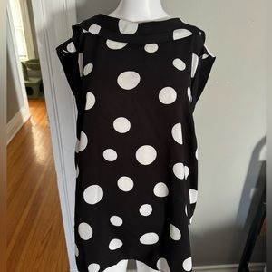 ELOQUII Polka Dot Blouse